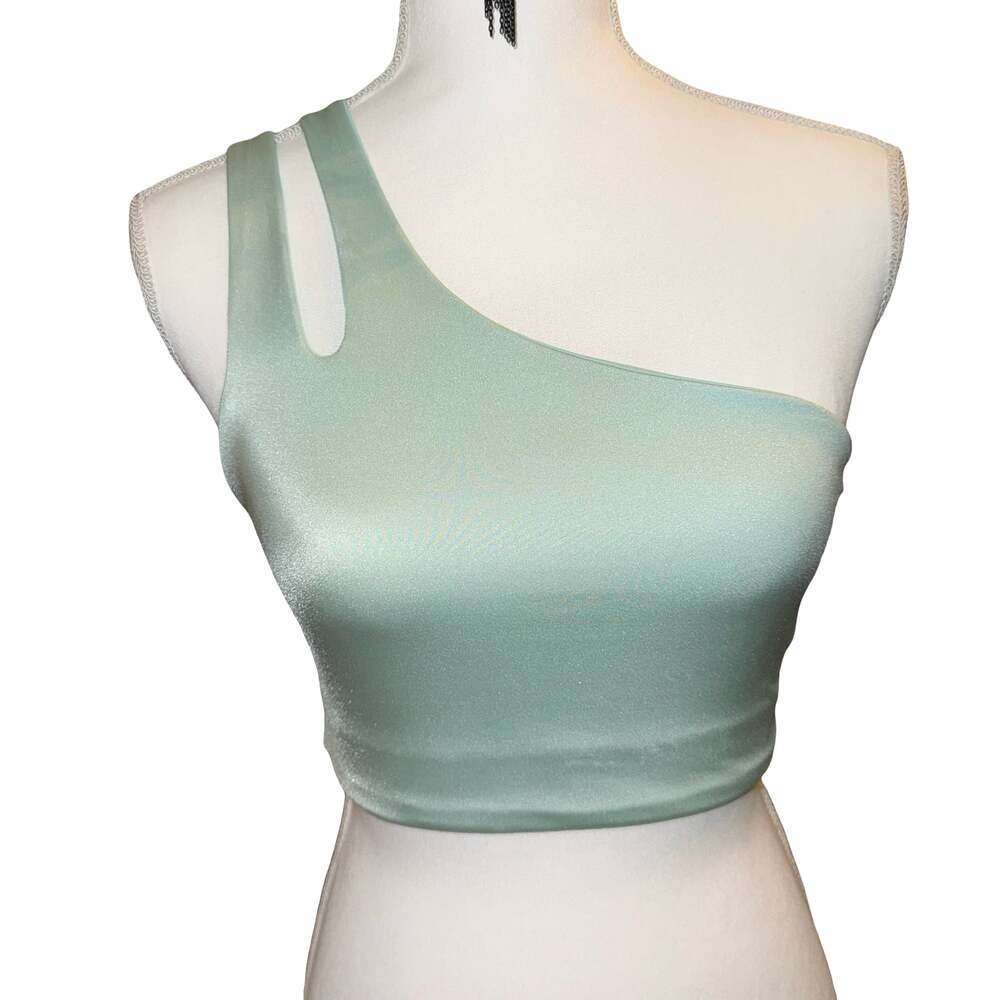 Fabletics One-Shoulder Cutout Sports Bra Size S
